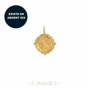 Sun engraving pendant