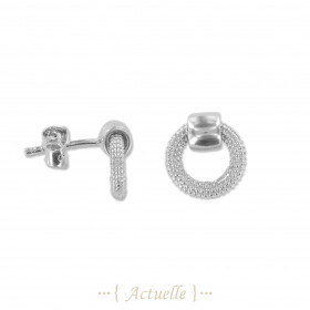 Small chips hoop earrings