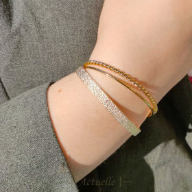 Bangle hammered MAT