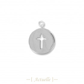 Cross plate pendant 