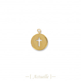 Cross plate pendant 
