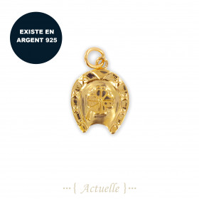 Pendentif fer à cheval trèfle