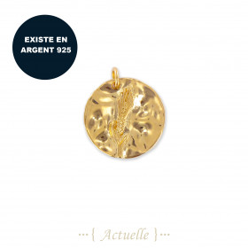 Pendentif épi de blé martelé