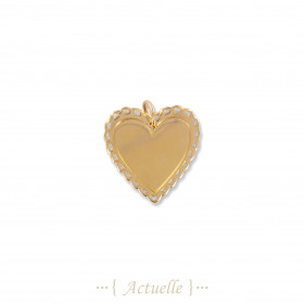 Lace heart pendant