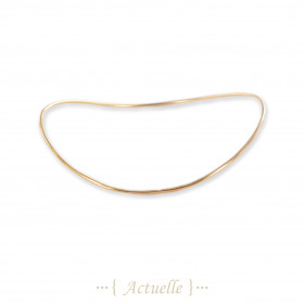 Smooth curved bangle 1mm