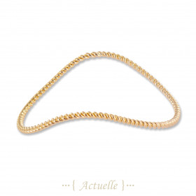 Curved twisted bangle