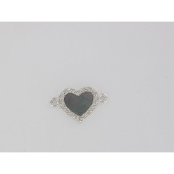 Corazón CZ corazón piedra