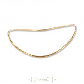 Smooth curved bangle 1mm