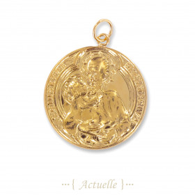 St Joseph and Jesus medal pendant