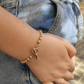 Balls mesh T clasp bracelet