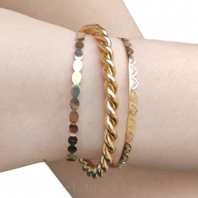 Pulsera encaje ovalada