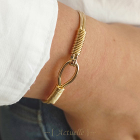 Doble Pulsera fino cerro hebilla