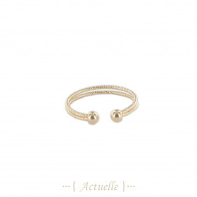 2 wire shiny adjustable ring
