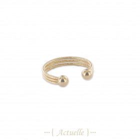 3 wire shiny adjustable ring