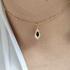 Antiguo colgante diamante negro