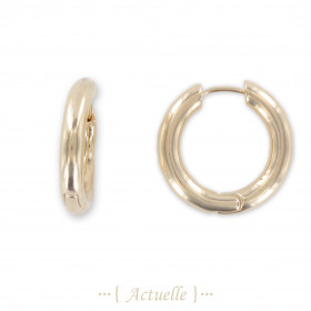Thick hoop earrings