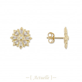Crystal ear studs