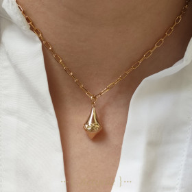 Pendentif tressage sur  toupie