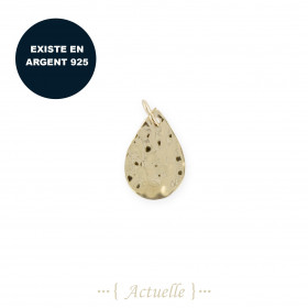 Hammered drop pendant