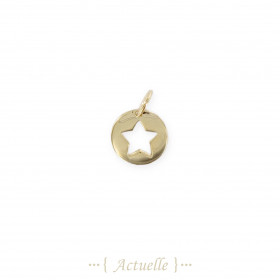 Mini charm's círculo estrella calada