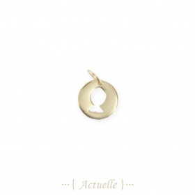 Mini charm's rond  poisson ajouré