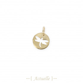 Openwork Round Mini Dragonfly charm's