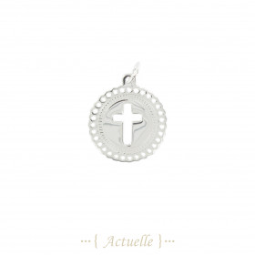 Lace cross pendant