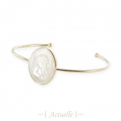 Angel mother-of-pearl bangle