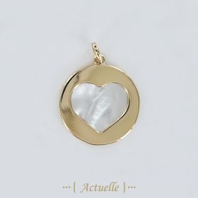 Mother of pearl heart pendant