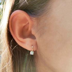 Iris hoop earrings