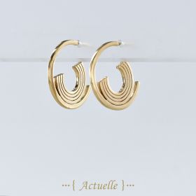 Semi-filled Julietta hoops