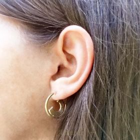 Semi-filled Julietta hoops