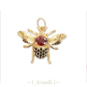 Pendentif Abeille Zirco R/N