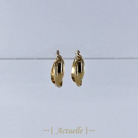 Lili cross hoop earrings