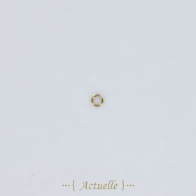 Anillo de 3,5mm de hilo dorado de 0,7mm
