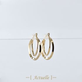 Double creoles wide and thin