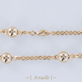 Necklace chain and balls