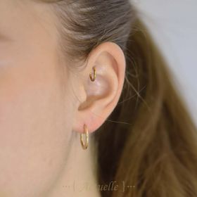 Flat creole rings 15mm