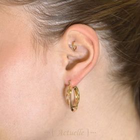 Double creoles wide and thin