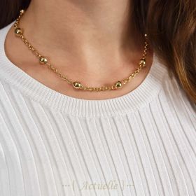Necklace chain and balls