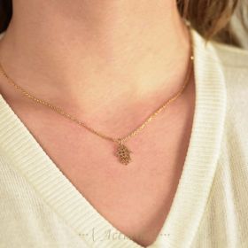 Hand pendant of fatma drawn empty