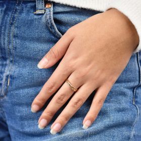 Ring 3 rings smooth and shiny