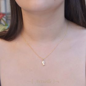 Pendentif poisson en nacre