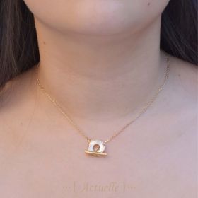 Apprêt fermoir fleur en nacre et barre
