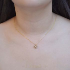 Pendentif losange 9 CZ