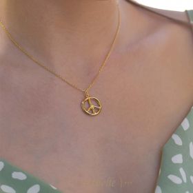 Pendentif peace and love