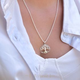 Pendentif arbre de vie cœur