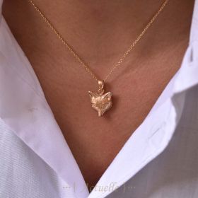 Colgante cabeza de lobo
