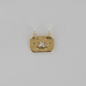 Pendant plate eye zirconium