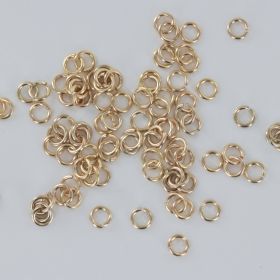 Gold plated ring 5mm wire0.9